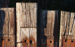 kunst maken van spoorbielzen